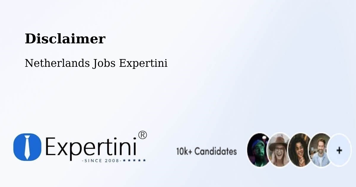 Disclaimer – Goor - Netherlands Jobs Expertini
